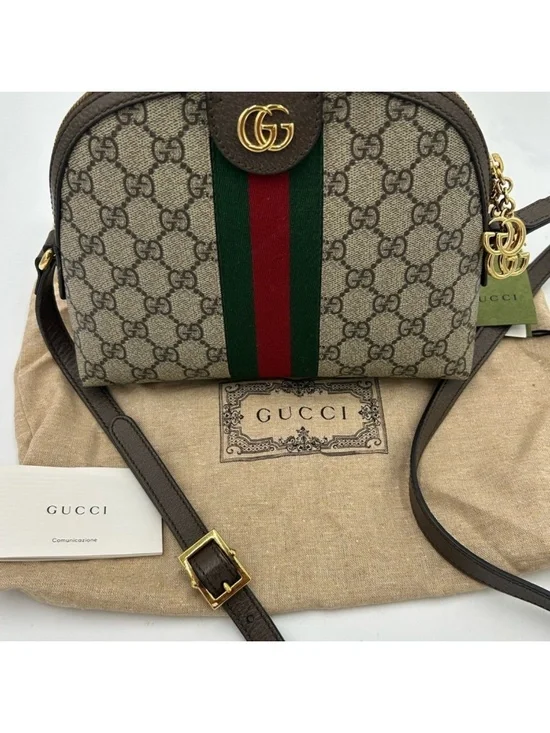 Women’s Gucci GG supreme OPHEDIA small shoulder bag made in Italy - Picture 8 of 11